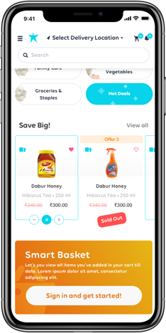 Starquick - Grocery Delivery App Solution